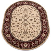 Wollteppich OMEGA Oval ARIES Blumen hell rubin beige 200x300 cm Wollteppich OMEGA Oval ARIES Blumen hell rubin beige 200x300 cm von RUGSX