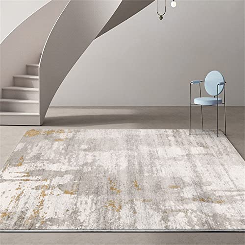 Zimmer Teppichen weich und angenehm Grau Gesprenkelter Hübscher Teppich weich Modern Wohnzimmer Teppich 160X230cm von RUGYUW