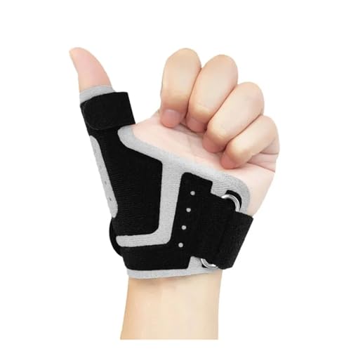 6-teilige Daumenorthese zur Unterstützung bei Arthritis, Daumenschiene for die rechte Hand und Daumenschiene for die linke Hand, Handgelenkorthese for Gewichtheben(Black) von RUHTEUO
