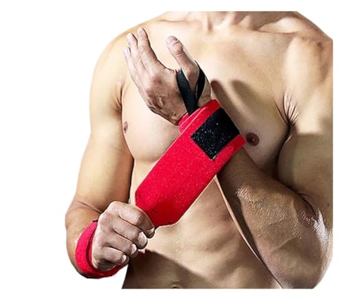 RUHTEUO 1Pc Gewichtheben Elastische Handgelenk Wraps Handgelenk Unterstützung Klammer for Gym Workout Fitness Powerlifting Bodybuilding(Black-right) von RUHTEUO
