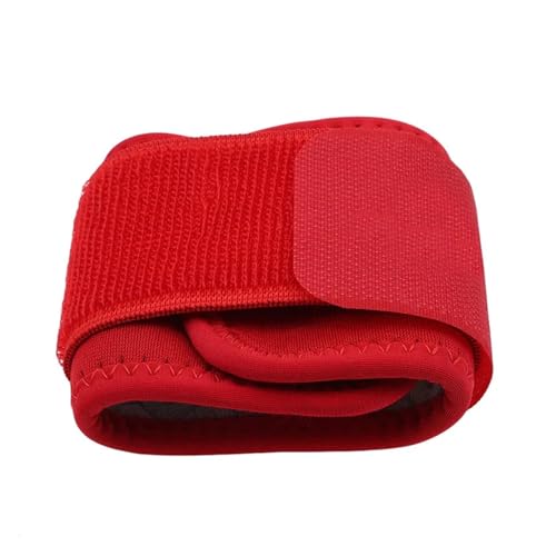 RUHTEUO 6 STÜCKE Einstellbare Weiche Armbänder Handgelenkstütze Armschienen for Fitnessstudio Sport Basketball Karpaltunnelsyndroms Protector Atmungsaktives Wrap Band Strap Sicherheit(Red) von RUHTEUO