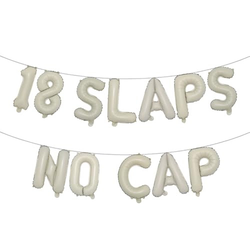 18 mehrfarbige Ballonbanner mit 18 Slaps ohne Kappe, Partyzubehör, Ideen, Geschenke und Dekorationen (18 Klappen ohne Kappe) von RUIANSI