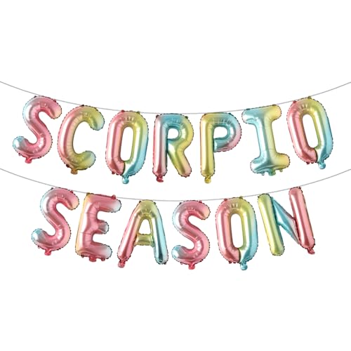 Skorpion-Saison, Sternzeichen-Geburtstagsbanner, Oktober November, Geburtstagsbanner, Sternzeichen, Horoskop, Astrologie, Geburtstagsparty-Dekorationen (Skorpion-Saison, Regenbogen) von RUIANSI