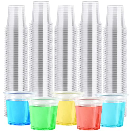 RUIBIXING Schnapsgläser Plastik 400 Stück, Schnapsbecher Plastik 2cl/20ml Shotgläser Wiederverwendbarer RUIBIXING Schnapsgläser Plastik 400 Stück, Schnapsbecher Plastik 2cl/20ml Shotgläser Wiederverwendbarer von RUIBIXING