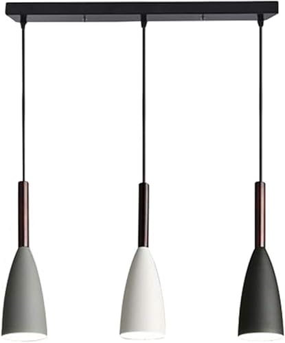 RUIBO Nordic Pendelleuchte Einstellbarer Hängedraht für Wohnzimmer Küche Cafe 3 Köpfe Minimalistische Pendelleuchte Deckenleuchte,E27 (Glühbirne nicht enthalten) RUIBO Nordic Pendelleuchte Einstellbarer Hängedraht für Wohnzimmer Küche Cafe 3 Köpfe Minimalistische Pendelleuchte Deckenleuchte,E27 (Glühbirne nicht enthalten) von RUIBO