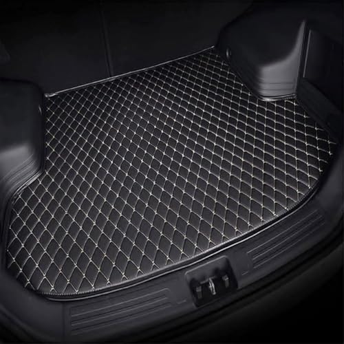 RUIDAM Auto Leder Kofferraummatten für Mercedes Benz C Class W206 2021-2023, Kofferraumwanne Cargo Teppich wasserdichte Kratzfeste rutschfest Schutzmatte Innenraum ZubehöR,C/Black-red RUIDAM Auto Leder Kofferraummatten für Mercedes Benz C Class W206 2021-2023, Kofferraumwanne Cargo Teppich wasserdichte Kratzfeste rutschfest Schutzmatte Innenraum ZubehöR,C/Black-red von RUIDAM