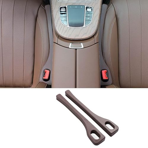 RUIHAHA 2 Stück Autositz-Lückenfüller-Organizer für BMW Z2 Z3 Z4 Z8 IX i8 i3 i4 iX3 iX Autositz Lücken Organizer Universal Autositz Gap Plug Lückenstopfen Tuning Zubehör Innenraum,B-Brown von RUIHAHA