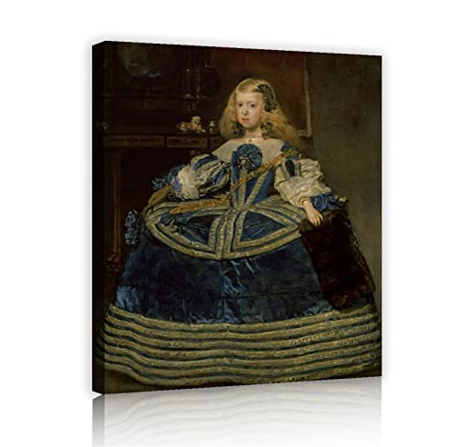 RUIHOME Decor Leinwanddruck Wandkunst Diego Velazquez Porträt der Infantin Margarita für Wohnzimmerdekorationen Schlafzimmer Büro der Wände Dekor 42x32cm Innenrahmen von RUIHOME Decor