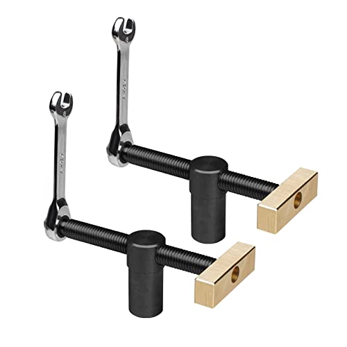 2 Stück Tisch-Werkbank, Werkbank Klemme für 20-mm-Loch, DIY-Positionierung, Holzbearbeitung, verstellbare Desktop-Clips, Befestigung, Schraubstock von RUIITEN