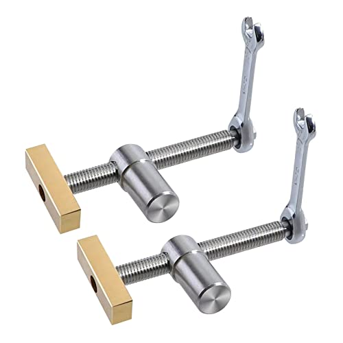 2 Stück Tisch-Werkbank, Werkbank Klemme für 20-mm-Loch, DIY-Positionierung, Holzbearbeitung, verstellbare Desktop-Clips, Befestigung, Schraubstock von RUIITEN