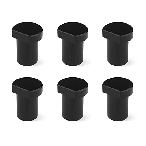 6 Spannbacken zum Flachspannen I Aluminiumlegierung Bankklemme zum Flachspannen an allen Tischen mit 19-mm-Bohrungen (19 mm, schwarz) von RUIITEN