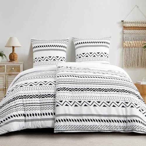 RUIKASI Bettwäsche 135x200 4teilig Grau - Bettbezüge 135 x 200 2er Set mit Boho Muster, Bettwäsche-Sets 135x200cm aus Mikrofaser mit Reißverschluss Weich und Bügelfrei RUIKASI Bettwäsche 135x200 4teilig Grau - Bettbezüge 135 x 200 2er Set mit Boho Muster, Bettwäsche-Sets 135x200cm aus Mikrofaser mit Reißverschluss Weich und Bügelfrei von RUIKASI