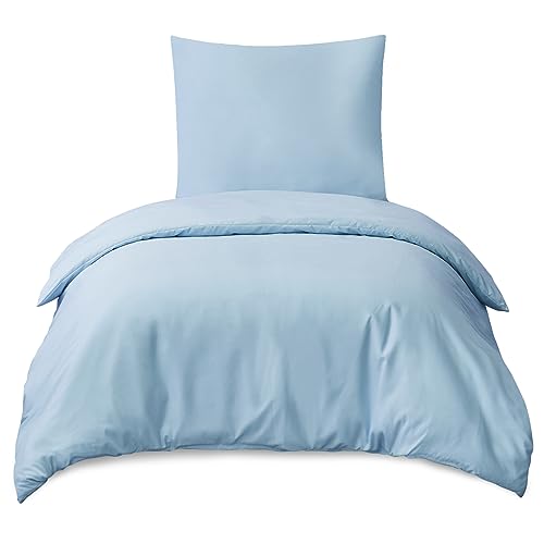 RUIKASI Bettwäsche 155x220 2teilig Blau - Hellblau Mikrofaser Bettwäsche-Sets Oeko-TEX, Bettbezüge 155 x 220cm + Kissenbezüge 80x80cm mit Reißverschluss, Weich und Bügelfrei RUIKASI Bettwäsche 155x220 2teilig Blau - Hellblau Mikrofaser Bettwäsche-Sets Oeko-TEX, Bettbezüge 155 x 220cm + Kissenbezüge 80x80cm mit Reißverschluss, Weich und Bügelfrei von RUIKASI