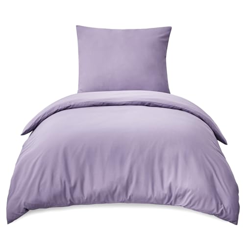 RUIKASI Bettwäsche 155x220 2teilig Lavendel - Hell Violett Mikrofaser Bettwäsche-Sets Oeko-TEX, Bettbezüge 155 x 220cm + Kissenbezüge 80x80cm mit Reißverschluss, Weich und Bügelfrei RUIKASI Bettwäsche 155x220 2teilig Lavendel - Hell Violett Mikrofaser Bettwäsche-Sets Oeko-TEX, Bettbezüge 155 x 220cm + Kissenbezüge 80x80cm mit Reißverschluss, Weich und Bügelfrei von RUIKASI