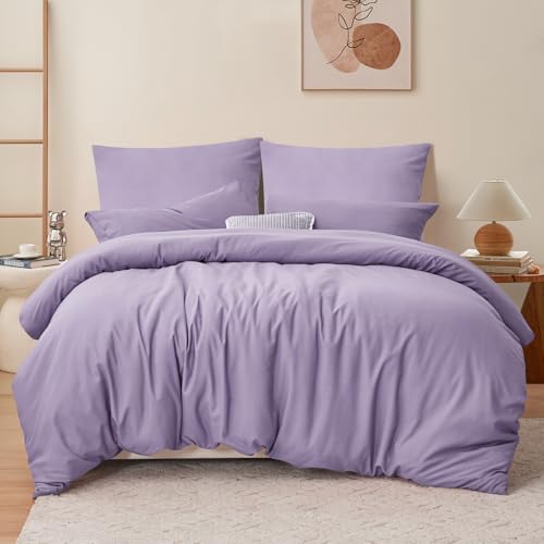 RUIKASI Bettwäsche 200x200 3teilig Lavendel - Hell Violett Mikrofaser Bettwäsche-Sets Oeko-TEX, Bettbezüge 200 x 200cm + 2 Kissenbezüge 80x80cm mit Reißverschluss, Weich und Bügelfrei RUIKASI Bettwäsche 200x200 3teilig Lavendel - Hell Violett Mikrofaser Bettwäsche-Sets Oeko-TEX, Bettbezüge 200 x 200cm + 2 Kissenbezüge 80x80cm mit Reißverschluss, Weich und Bügelfrei von RUIKASI