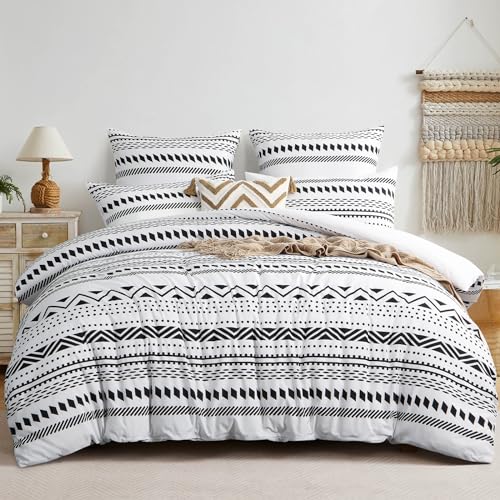 RUIKASI Bettwäsche 200x220 3 teilig Grau - Bettbezug 200 x 220 Set mit Boho Muster, Bettwäsche-Sets 200x220cm aus Mikrofaser mit Reißverschluss Weich und Bügelfrei RUIKASI Bettwäsche 200x220 3 teilig Grau - Bettbezug 200 x 220 Set mit Boho Muster, Bettwäsche-Sets 200x220cm aus Mikrofaser mit Reißverschluss Weich und Bügelfrei von RUIKASI