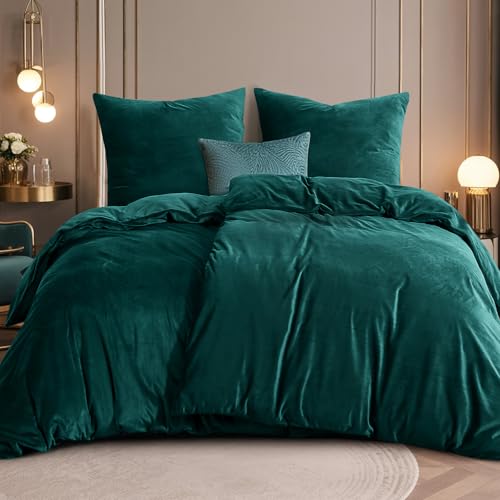 RUIKASI Flanell Bettwäsche 135 x 200 4teilig - Warm Winter Bettwäsche Kuschel Plüsch Fleece Bettbezug Sets mit 2 Kissenbezüge 80x80cm(135x200 4teilig,Grün RUIKASI Flanell Bettwäsche 135 x 200 4teilig - Warm Winter Bettwäsche Kuschel Plüsch Fleece Bettbezug Sets mit 2 Kissenbezüge 80x80cm(135x200 4teilig,Grün von RUIKASI