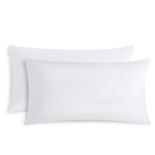 RUIKASI Kissenbezug 40 x 80 2er Weiß - Kopfkissenbezug 40x80 Weiss Kissen Bezug 40x80cm mit Reißverschluss aus Mikrofaser, Polsterbezug Doppelpack Set Pillow Case Pillow Cover von RUIKASI