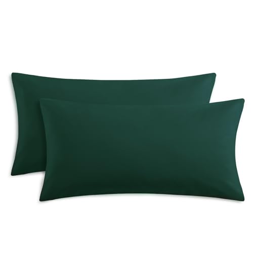 RUIKASI Kissenbezug 40 x 80 Grün 2er Set - Oeko Tex Kopfkissenbezug 40x80 Dunkelgrün Kissen Bezug 40x80cm mit Reißverschluss aus Mikrofaser, Polsterbezug Doppelpack Set Pillow Case Pillow Cover RUIKASI Kissenbezug 40 x 80 Grün 2er Set - Oeko Tex Kopfkissenbezug 40x80 Dunkelgrün Kissen Bezug 40x80cm mit Reißverschluss aus Mikrofaser, Polsterbezug Doppelpack Set Pillow Case Pillow Cover von RUIKASI