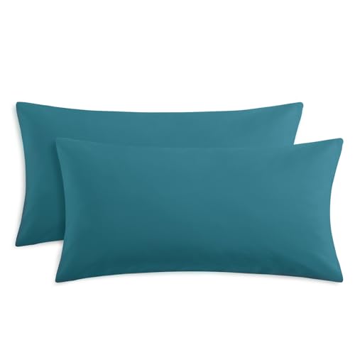 RUIKASI Kissenbezug 40 x 80 Türkis 2er Set - Oeko Tex Kopfkissenbezug 40x80 Kissen Bezug 40x80cm mit Reißverschluss aus Mikrofaser, Polsterbezug Doppelpack Set Pillow Case Pillow Cover RUIKASI Kissenbezug 40 x 80 Türkis 2er Set - Oeko Tex Kopfkissenbezug 40x80 Kissen Bezug 40x80cm mit Reißverschluss aus Mikrofaser, Polsterbezug Doppelpack Set Pillow Case Pillow Cover von RUIKASI