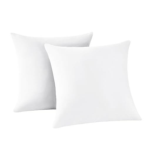 RUIKASI Kissenbezug 65 x 65 2er Weiß - Kopfkissenbezug 65x65 Weiss Kissen Bezug 65x65cm mit Reißverschluss aus Mikrofaser, Polsterbezug Doppelpack Set Pillow Case Pillow Cover von RUIKASI