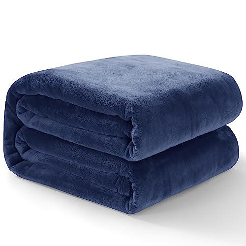 RUIKASI Kuscheldecke Flauschig XXL Blau - Große Decke Sofa Warm, Fleecedecke 220x240 cm Marineblau Couchdecke, Überwurf als Wohnzimmer Weich für Winter von RUIKASI