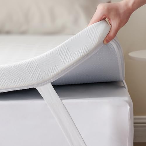RUIKASI Matratzen Topper 90x200cm - Öko-TEX Zertifiziert 2-in-1 Mattress Topper, 2cm körpergerecht H2 Visco Memory Foam+5cm unterstützend H3 Kaltschaum für Boxspringbett mit abnehmbaren Bezug RUIKASI Matratzen Topper 90x200cm - Öko-TEX Zertifiziert 2-in-1 Mattress Topper, 2cm körpergerecht H2 Visco Memory Foam+5cm unterstützend H3 Kaltschaum für Boxspringbett mit abnehmbaren Bezug von RUIKASI