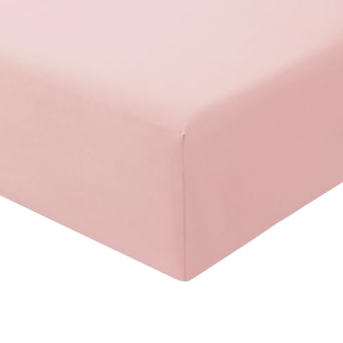 RUIKASI Spannbettlaken 160x200cm Rosa Bettlaken - Oeko Tex Spannbetttuch 160x200 Bettbezug, Mikrofaser Betttuch Bett Laken Bezug 160 x 200 30 cm Tiefe Tasche, Bed Fitted Sheet Bedsheet von RUIKASI