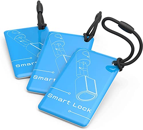 WELOCK 3 Stück 13.56MHz RFID Transponder für Elektronische Schlösser,RFID Tag,3PCS RFID-Karte,Blau,für elektronisches türschlöss von RUILON