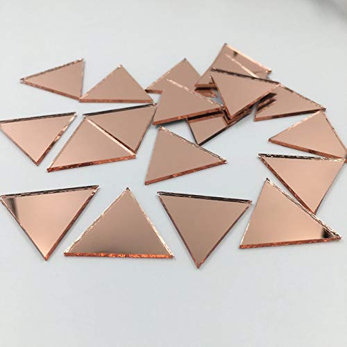 RUINUO Mosaikfliesen Dreieckig, 2,5 cm, Roségold, 100 Stück RUINUO Mosaikfliesen Dreieckig, 2,5 cm, Roségold, 100 Stück von RUINUO