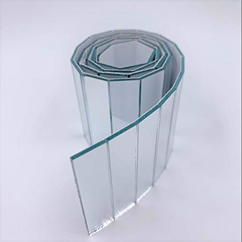NUORUI 1,27 cm x 5,1 cm selbstklebender Spiegel, Fliesen, Reihe, Echtglas, rechteckig, Spiegel für Bastelprojekte NUORUI 1,27 cm x 5,1 cm selbstklebender Spiegel, Fliesen, Reihe, Echtglas, rechteckig, Spiegel für Bastelprojekte von RUINUO