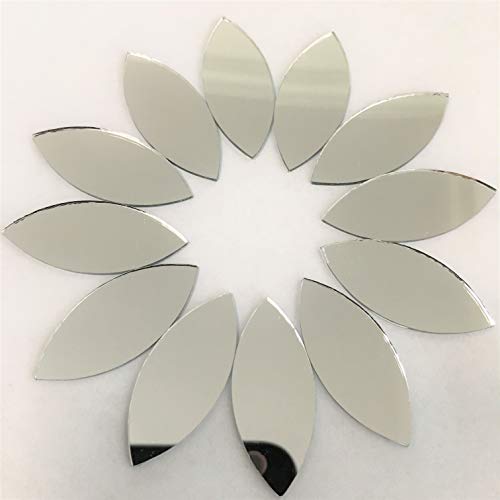 Nuorui Spiegelmosaikfliesen, Augenform, 3,5 x 1,5 cm, 50 Stück Nuorui Spiegelmosaikfliesen, Augenform, 3,5 x 1,5 cm, 50 Stück von RUINUO