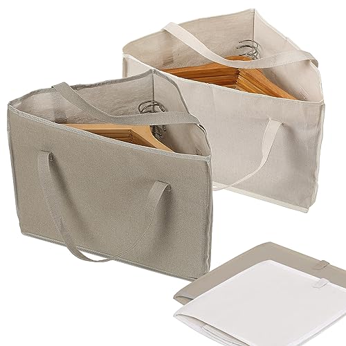 RUIPBOTE 2er-Set Kleiderbügel, dreieckig, Taschenhalter mit Griffen für platzsparende Kleiderbügel, Organizer, Aufhänger ordentliche Aufbewahrung und einfachere Aufbewahrung in Schränken, von RUIPBOTE