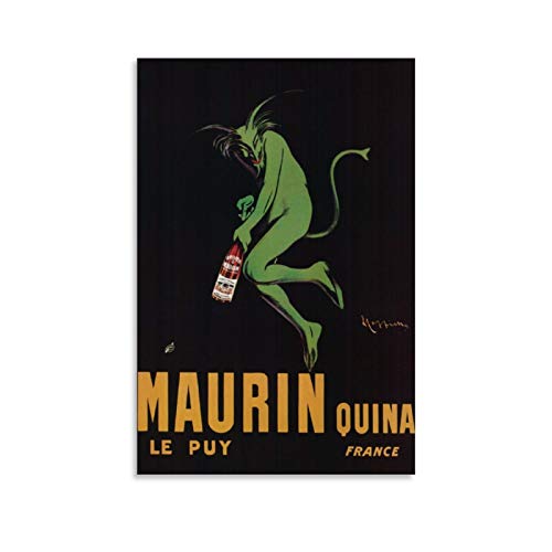 RUIQIU Leonetto Cappiello Maurin Quina Apertif grüner Teufel Vintage Werbedruck Leinwand Gemälde Wandposter Kunstdruck Poster Zimmer Hängende Bild Moderne Heimdekoration 40 x 60 cm RUIQIU Leonetto Cappiello Maurin Quina Apertif grüner Teufel Vintage Werbedruck Leinwand Gemälde Wandposter Kunstdruck Poster Zimmer Hängende Bild Moderne Heimdekoration 40 x 60 cm von RUIQIU