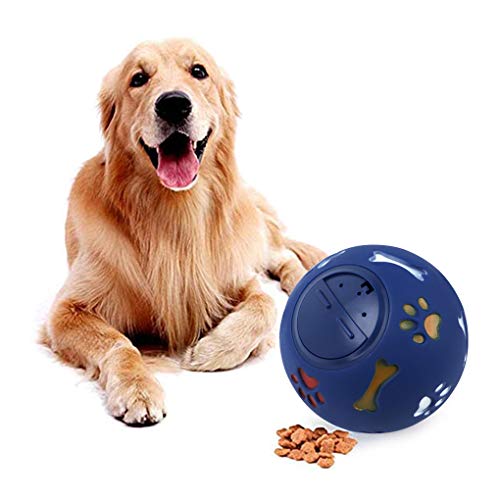 Hundespielzeug Kauspielzeug Hunde Spielball Snackball Zahnbürste Ball aus Naturkautschuk mit Leckerli befüllbar, Interaktives Futterspielzeug Zahnreiniger für kleine, mittelgroße und große Hunde von RUIXIA