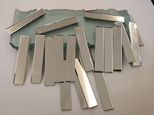 RUIXUAN Mosaikfliesen aus Glas, rechteckig, 0,95 x 5,1 cm, 120 Stück von RUIXUAN