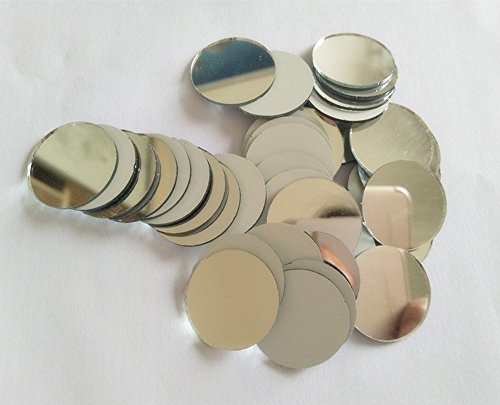 Runde Glasspiegel-Mosaikfliesen, Bastel-Spiegel, Bastel-Zubehör, 1" von RUIXUAN