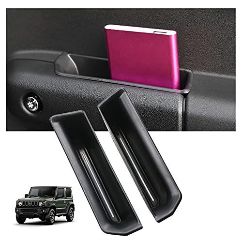 RUIYA Kompatibel mit Suzuki Jimny JB64S JB74W 2018-2023 2024 Autotürgriff Aufbewahrungsbox,Autotürgriff Container Organizer Tablett Jimny zubehör Autotürgriff Organizer Tray Mittelkonsole Organizer von RUIYA