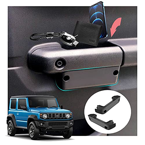 RUIYA Kompatibel mit Suzuki Jimny JB64S JB74W 2018-2023 2024 Autotürgriff Aufbewahrungsbox,Autotürgriff Container Organizer Tablett Jimny zubehör Autotürgriff Organizer Tray Mittelkonsole Organizer von RUIYA