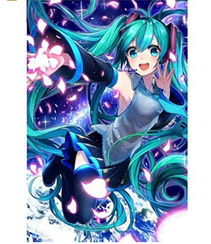 RUIYANMQ Leinwand Bild Hatsune Miku Anime Poster Kunst Wandbilder Home Room Decor Jn19Wz 40X60Cm Rahmenlos von RUIYANMQ