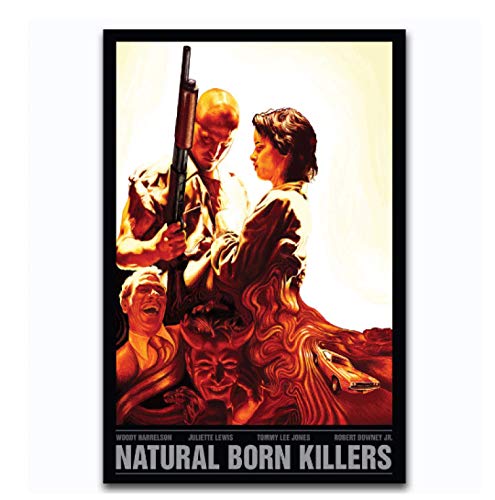 RUIYANMQ Leinwand Bild Natural Born Killers Klassische Horror Wandkunst Poster Druck Badezimmer Schlafzimmer Wohnzimmer Home Decor Geschenk Jt207Wk 40X60Cm Rahmenlos von RUIYANMQ