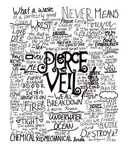 RUIYANMQ Leinwand Bild Pierce The Veil Wandkunst Poster Druck Badezimmer Schlafzimmer Wohnzimmer Home Decor Geschenk Jt62Wk 40X60Cm Rahmenlos RUIYANMQ Leinwand Bild Pierce The Veil Wandkunst Poster Druck Badezimmer Schlafzimmer Wohnzimmer Home Decor Geschenk Jt62Wk 40X60Cm Rahmenlos von RUIYANMQ