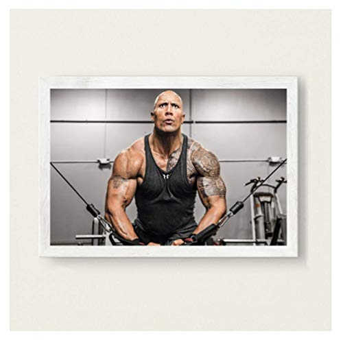 RUIYANMQ Leinwand Bild The Rock Dwayne Johnson Workout Fitness Bodybuilding Muskel Vintage Poster Wandkunst Home Decor Lx58We 40X60Cm Rahmenlos RUIYANMQ Leinwand Bild The Rock Dwayne Johnson Workout Fitness Bodybuilding Muskel Vintage Poster Wandkunst Home Decor Lx58We 40X60Cm Rahmenlos von RUIYANMQ