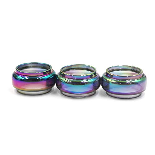 RUIYITECH Ersatzbirne Pyrexglas für Smok TFV16 Tank 9-m-l Zerstäuber (Regenbogenfarben) 3 Stück von RUIYITECH