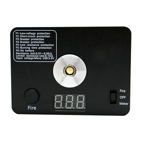 RUIYITECH Ohm Meter Digital Coil Resistance Tester Ohm Reader Wire Coil DIY Tool For Coils Building Craft Hobby Use RUIYITECH Ohm Meter Digital Coil Resistance Tester Ohm Reader Wire Coil DIY Tool For Coils Building Craft Hobby Use von RUIYITECH