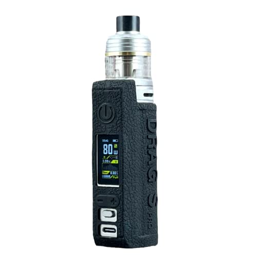 RUIYITECH Silikon-Schutzhülle für Voopoo Drag S Pro 80 W, Schwarz von RUIYITECH