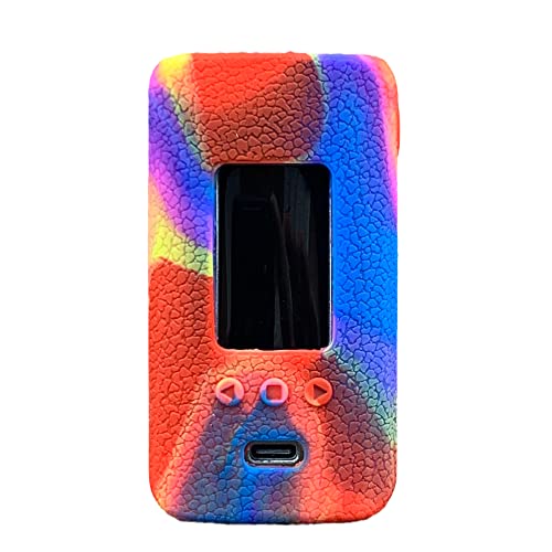 RUIYITECH Textur Silikon Hülle für Vaporesso Gen 200 Mod Case Cover Schutzhülle Skin für Gen200 Hülle (Regenbogen) von RUIYITECH