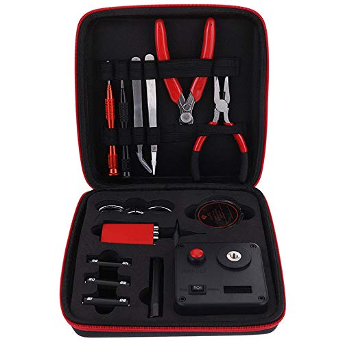 RUIYITECH Neue Version Coil Building Tool Kit Home DIY Tool Set 13-teilig Haushalt Toolkit Repair Tool Set 6-in-1 Coil Jig für Home Maintenance Jewelry Industrial Repairs with Toolbox Storage Case von RUIYITECH