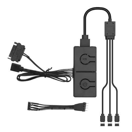 ARGB Konverter RUIZHI 5V ARGB zu 12V RGB Motherboard mit Manueller Controller zum Schalten von Farbwechsel Hubs 5V 3Pin Controller mit 3-Wege Splitter Kompatibel mit RGB-Produkten mit 3Pin-Anschluss ARGB Konverter RUIZHI 5V ARGB zu 12V RGB Motherboard mit Manueller Controller zum Schalten von Farbwechsel Hubs 5V 3Pin Controller mit 3-Wege Splitter Kompatibel mit RGB-Produkten mit 3Pin-Anschluss von RUIZHI