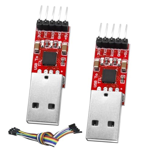CP2102 USB zu Seriell Modul RUIZHI 2 Stück CP2102 USB zu TTL Konverter mit Jumper CP2102 USB Serial Converter CP2102 Chip für 3.3V und 5V kompatibel mit Arduino und STC Download CP2102 USB zu Seriell Modul RUIZHI 2 Stück CP2102 USB zu TTL Konverter mit Jumper CP2102 USB Serial Converter CP2102 Chip für 3.3V und 5V kompatibel mit Arduino und STC Download von RUIZHI